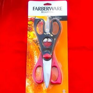FARBERWARE ROASTING SET OF 2 ALL PURPOSE SHEARS